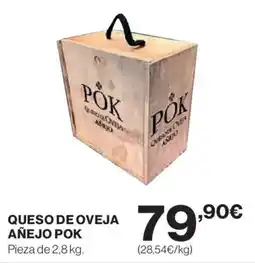 Hipercor POK Queso de oveja añejo oferta