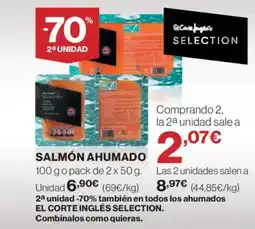 Hipercor Salmón ahumado oferta