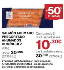 Hipercor Salmón ahumado precortado ahumados oferta