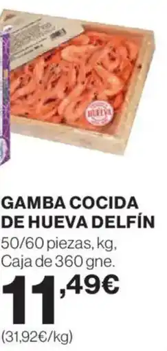 Hipercor DELFÍN Gamba cocida de hueva oferta