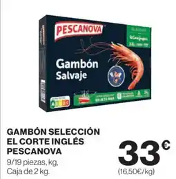 Hipercor PESCANOVA Gambón selección el corte inglés oferta