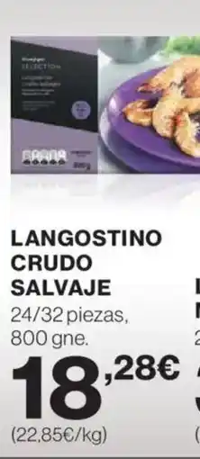 Hipercor Langostino cocido mediterráneo oferta