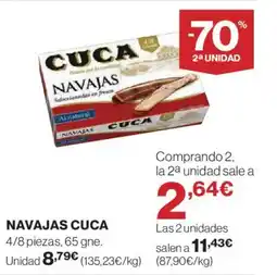 Hipercor CUCA Navajas oferta
