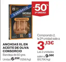 Hipercor CONSORCIO Anchoas xl en aceite de oliva oferta