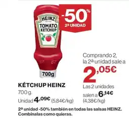 Hipercor HEINZ Ketchup oferta