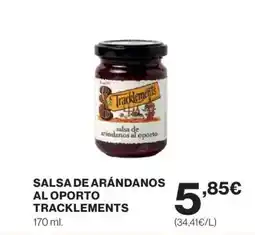 Hipercor TRACKLEMENTS Salsa de arándanos al oporto oferta