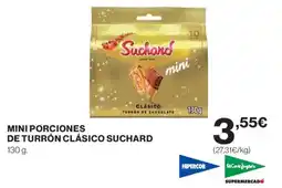 Hipercor SUCHARD Mini porciones de turrón clásico oferta