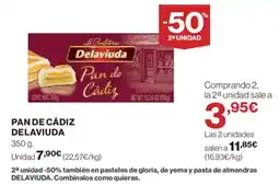 Hipercor DELAVIUDA Pan de cádiz oferta