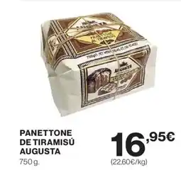 Hipercor Panettone de tiramisu augusta oferta