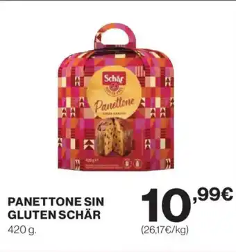Hipercor SCHÄR Panettone sin gluten oferta