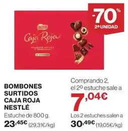 Hipercor NESTLÉ Bombones surtidos caja roja oferta