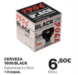 Hipercor 1906 BLACK Cerveza oferta