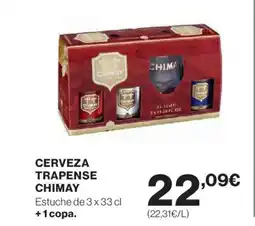 Hipercor CHIMAY Cerveza trapense oferta