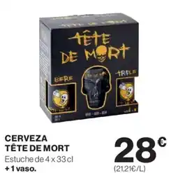 Hipercor TÊTE DE MORT Cerveza oferta