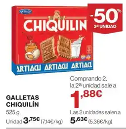 Hipercor ARTIACH Galletas chiquilín oferta