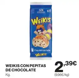 Hipercor WEIKIS Con pepitas de chocolate oferta