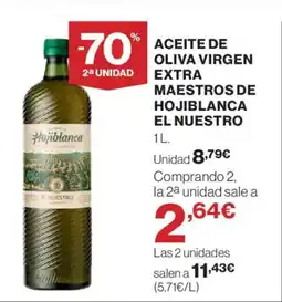 Hipercor Aceite de oliva virgen extra maestros de hojiblanca oferta