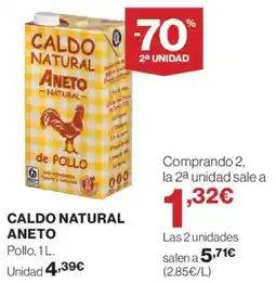 Hipercor ANETO Caldo natural oferta