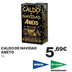 Hipercor ANETO Caldo de navidad oferta