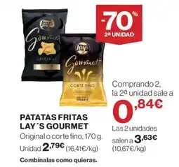 Hipercor LAY'S Gourmet patatas fritas oferta