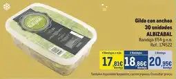 Makro Gilda - gilda con anchoa 30 unidades oferta