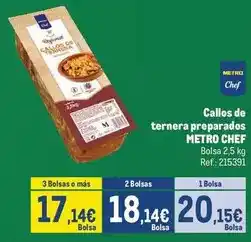 Makro Chef select - callos de ternera preparados oferta