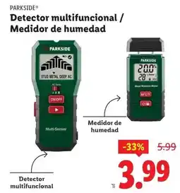 Ocine Parkside - detector multifuncional / medidor de humedad oferta