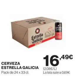 Hipercor ESTRELLA GALICIA Cerveza oferta