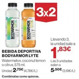 Hipercor BODYARMOR LYTE Bebida deportiva oferta