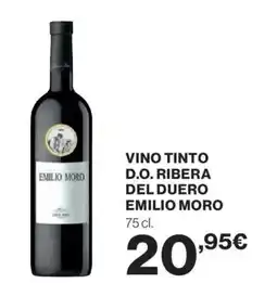 Hipercor Vino tinto d.o. ribera del duero emilio moro oferta