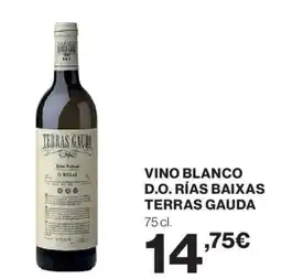 Hipercor TERRAS GAUDA Vino blanco d.o. rías baixas oferta