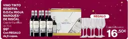 Hipercor Vino tinto reserva. d.o.ca. rioja marqués⭑ de riscal oferta