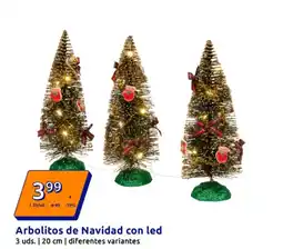 Action Arbolitos de Navidad con led oferta