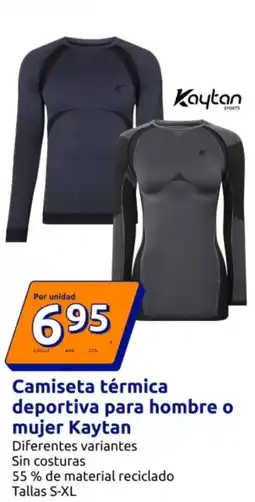Action KAYTAN Camiseta térmica deportiva para hombre o mujer oferta