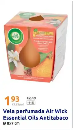 Action AIR WICK Vela perfumada Essential Oils Antitabaco oferta