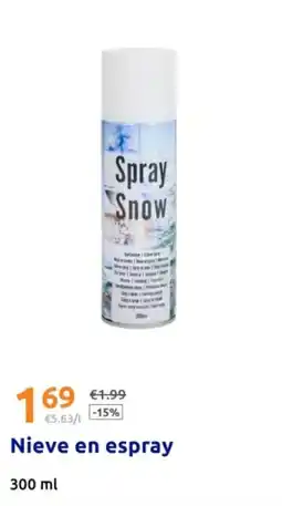 Action Nieve en espray oferta