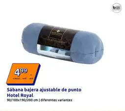 Action Sábana bajera ajustable de punto Hotel Royal oferta