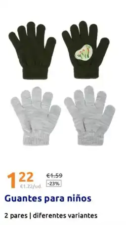 Action Guantes para niños oferta