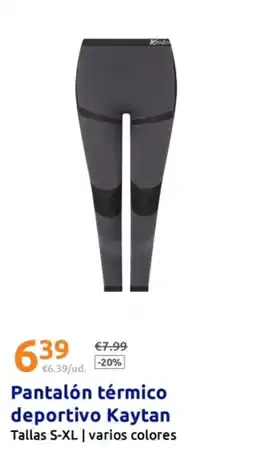 Action KAYTAN Pantalón térmico deportivo oferta