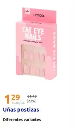 Action Uñas postizas oferta