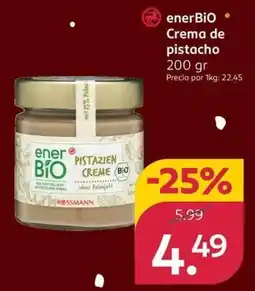 Rossmann ENERBIO Crema de pistacho oferta