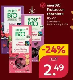 Rossmann ENERBIO Frutas con chocolate oferta