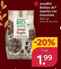 Rossmann ENERBIO Bolitas de espelta con chocolate oferta