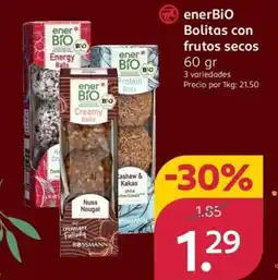 Rossmann ENERBIO Bolitas con frutos secos oferta