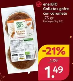 Rossmann ENERBIO Galletas gofre con caramelo oferta