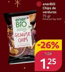 Rossmann ENERBIO Chips de verduras oferta