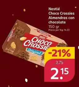 Rossmann NESTLE Choco Crossies Almendras con chocolate oferta