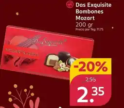 Rossmann DAS EXQUISITE Bombones Mozart oferta