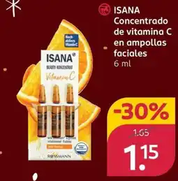Rossmann ISANA Concentrado de vitamina C en ampollas faciales oferta