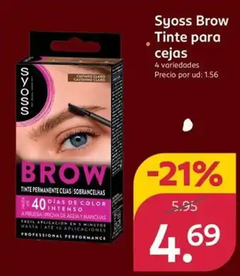 Rossmann SYOSS Brow Tinte para cejas oferta